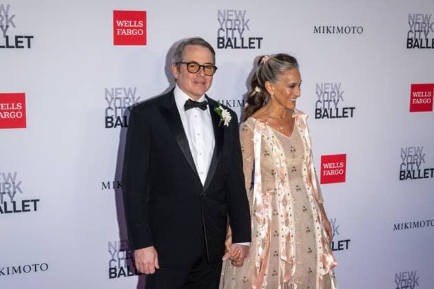 October 1, 2026, New York, New York, United States: (L-R) Matthew Broderick and Sarah Jessica Parker attend.The New York City Ballet 2026 Fall Gala at David H. Koch Theater, Lincoln Center on October 01, 2026 in New York City. New York United States - ZUMAs197 20261001_aaa_s197_877 Copyright: xRonxAdarx