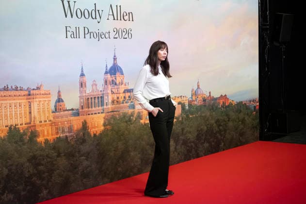 Alexi Wasser at the official reception marking the start of filming for the Woody Allen Fall Project 2026 at the Teatros del Canal in Madrid, October 1, 2026 Foto:xDyDxFotografosx xFuturexImagex woody_6003