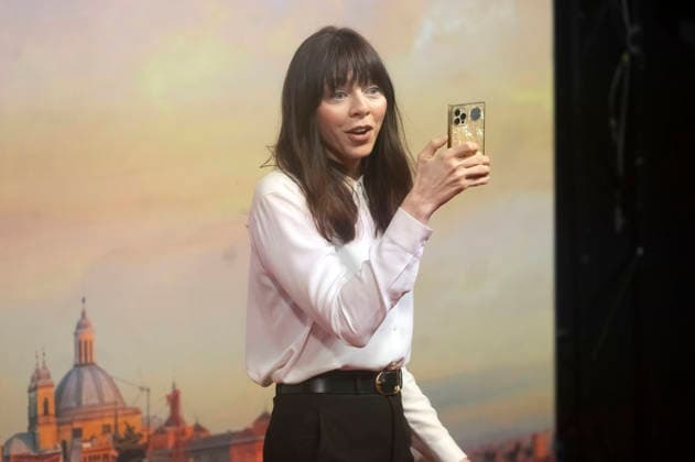 Alexi Wasser at the official reception marking the start of filming for the Woody Allen Fall Project 2026 at the Teatros del Canal in Madrid, October 1, 2026 Foto:xDyDxFotografosx xFuturexImagex woody_6007