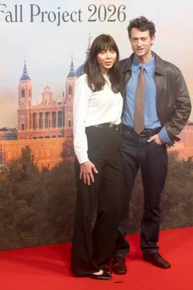 Woody Allen and Peter Vives at the official reception marking the start of filming for the Woody Allen Fall Project 2026 at the Teatros del Canal in Madrid, October 1, 2026 Foto:xDyDxFotografosx xFuturexImagex woody_6020