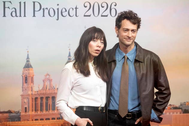 Woody Allen and Peter Vives at the official reception marking the start of filming for the Woody Allen Fall Project 2026 at the Teatros del Canal in Madrid, October 1, 2026 Foto:xDyDxFotografosx xFuturexImagex woody_6024
