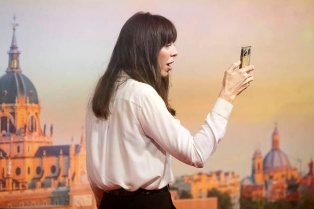 Alexi Wasser at the official reception marking the start of filming for the Woody Allen Fall Project 2026 at the Teatros del Canal in Madrid, October 1, 2026 Foto:xDyDxFotografosx xFuturexImagex woody_6008