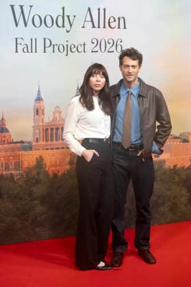 Woody Allen and Peter Vives at the official reception marking the start of filming for the Woody Allen Fall Project 2026 at the Teatros del Canal in Madrid, October 1, 2026 Foto:xDyDxFotografosx xFuturexImagex woody_6018