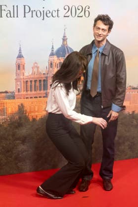 Woody Allen and Peter Vives at the official reception marking the start of filming for the Woody Allen Fall Project 2026 at the Teatros del Canal in Madrid, October 1, 2026 Foto:xDyDxFotografosx xFuturexImagex woody_6031