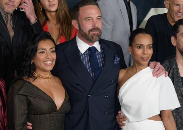 Animals Premiere - Los Angeles, USA LOS ANGELES, USA. October 01, 2026: Adriana Paz, Ben Affleck & Kerry Washington at the premiere for Animals at Directors Village. Los Angeles CA USA Copyright: xPaulxSmith Featureflashx