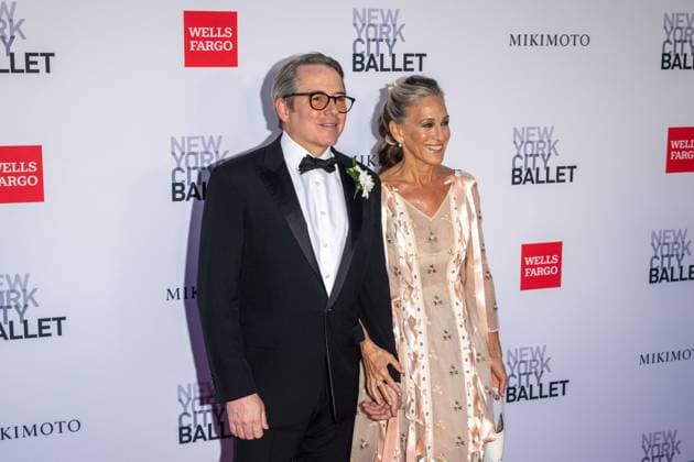 October 1, 2026, New York, New York, United States: (L-R) Matthew Broderick and Sarah Jessica Parker attend.The New York City Ballet 2026 Fall Gala at David H. Koch Theater, Lincoln Center on October 01, 2026 in New York City. New York United States - ZUMAs197 20261001_aaa_s197_826 Copyright: xRonxAdarx