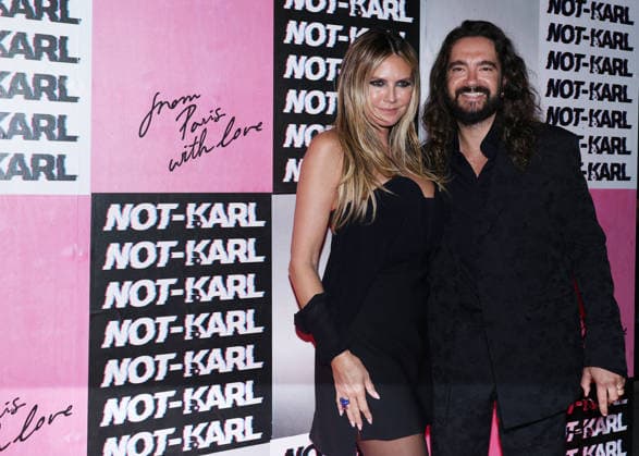 Heidi Klum and her husband Tom Kaulitz at the Karl Lagerfeld: From Paris with Love photocall at the Karl Lagerfeld Boutique in Paris on October 1, 2026. KARL LAGERFELD celebrates its Fall Winter 2026 campaign with Paris Hilton, Kit Butler, and NOT KARL, the newest addition to the House’s universe. For this private event in Saint-Germain-des-Prés, Paris Hilton will join NOT KARL to mark this new chapter—an immersive experience in the world of KARL LAGERFELD, blending fashion, creativity, and the House’s heritage Denis Guignebourg Bestimage The Karl Lagerfeld x Paris Hilton party during Paris RTW Spring Summer 2027 Fashion Week on October 1, 2026, in Paris, France Paris, France  Copyright: xDenisxGuignebourgx xBestimagexDenisxGuignebourgx xBestimagex