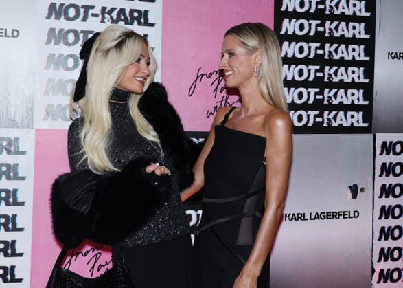 Paris Hilton and Nicky Hilton at the Karl Lagerfeld From Paris with Love event photocall at the Karl Lagerfeld Boutique in Paris on October 1, 2026. KARL LAGERFELD celebrates its Fall Winter 2026 campaign with Paris Hilton, Kit Butler, and NOT KARL, the newest member of the House’s universe. For this private event in Saint-Germain-des-Prés, Paris Hilton will be present alongside NOT KARL to mark this new chapter—an immersive experience in the KARL LAGERFELD universe, blending fashion, creativity, and the House’s heritage. Denis Guignebourg Bestimage The Karl Lagerfeld x Paris Hilton party during Paris RTW Spring Summer 2027 Fashion Week on October 1, 2026, in Paris, France. Paris, France  Copyright: xDenisxGuignebourgx xBestimagexDenisxGuignebourgx xBestimagex