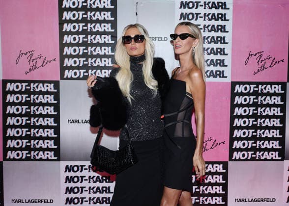 Paris Hilton and Nicky Hilton at the Karl Lagerfeld From Paris with Love event photocall at the Karl Lagerfeld Boutique in Paris on October 1, 2026. KARL LAGERFELD celebrates its Fall Winter 2026 campaign with Paris Hilton, Kit Butler, and NOT KARL, the newest member of the House’s universe. For this private event in Saint-Germain-des-Prés, Paris Hilton will be present alongside NOT KARL to mark this new chapter—an immersive experience in the KARL LAGERFELD universe, blending fashion, creativity, and the House’s heritage. Denis Guignebourg Bestimage The Karl Lagerfeld x Paris Hilton party during Paris RTW Spring Summer 2027 Fashion Week on October 1, 2026, in Paris, France. Paris, France  Copyright: xDenisxGuignebourgx xBestimagexDenisxGuignebourgx xBestimagex