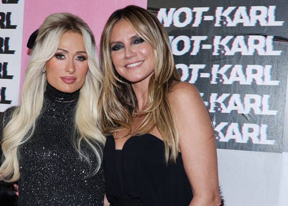Paris Hilton, Nicky Hilton, and Heidi Klum at the Karl Lagerfeld: From Paris with Love event at the Karl Lagerfeld Boutique in Paris on October 1, 2026. KARL LAGERFELD celebrates its Fall Winter 2026 campaign with Paris Hilton, Kit Butler, and NOT KARL, a new member of the House’s universe. For this private event in Saint-Germain-des-Prés, Paris Hilton will be joined by NOT KARL to mark this new chapter—an immersive experience in the KARL LAGERFELD universe, blending fashion, creativity, and the House’s legacy. Denis Guignebourg Bestimage The Karl Lagerfeld x Paris Hilton party during Paris RTW Spring Summer 2027 Fashion Week on October 1, 2026, in Paris, France. Paris, France  Copyright: xDenisxGuignebourgx xBestimagexDenisxGuignebourgx xBestimagex