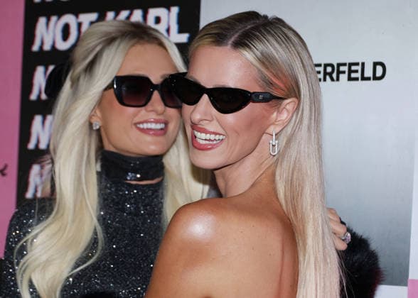 Paris Hilton, Nicky Hilton at the Karl Lagerfeld From Paris with Love event at the Karl Lagerfeld Boutique in Paris on October 1, 2026. KARL LAGERFELD celebrates its Fall Winter 2026 campaign with Paris Hilton, Kit Butler, and NOT KARL, the newest member of the House’s universe. For this private event in Saint-Germain-des-Prés, Paris Hilton will join NOT KARL to mark this new chapter—an immersive experience in the KARL LAGERFELD universe, blending fashion, creativity, and the House’s heritage. Denis Guignebourg Bestimage The Karl Lagerfeld x Paris Hilton party during Paris RTW Spring Summer 2027 Fashion Week on October 1, 2026, in Paris, France  Copyright: xDenisxGuignebourgx xBestimagexDenisxGuignebourgx xBestimagex
