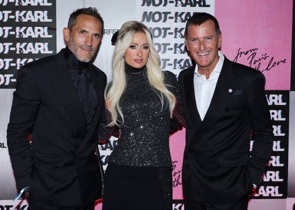 Sebastien Jondeau, Paris Hilton, Pier Paolo Righi Photocall from the Karl Lagerfeld From Paris with Love event at the Karl Lagerfeld Boutique in Paris on October 1, 2026 KARL LAGERFELD celebrates its Fall Winter 2026 campaign with Paris Hilton, Kit Butler, and NOT KARL, a new member of the House’s universe. For this private event in Saint-Germain-des-Prés, Paris Hilton will be joined by NOT KARL to mark this new chapter—an immersive experience in the world of KARL LAGERFELD, blending fashion, creativity, and the House’s legacy. Denis Guignebourg Bestimage The Karl Lagerfeld x Paris Hilton party during Paris RTW Spring Summer 2027 Fashion Week on October 1, 2026, in Paris, France Paris, France  Copyright: xDenisxGuignebourgx xBestimagexDenisxGuignebourgx xBestimagex