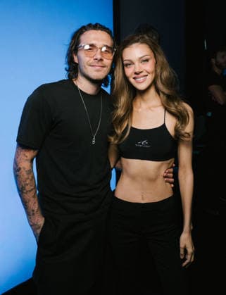 Brooklyn Beckham and his wife Nicola Peltz at the Messika Spring Summer 2027 Women’s Ready-to-Wear Collection fashion show during Paris Fashion Week (PFW) at the Grand Palais on October 1, 2026. Sam Delpech, Bestimage. Celebrities at Messika’s Spring Summer 2027 Women’s Ready-to-Wear Collection fashion show at Paris Fashion Week (PFW) at the Grand Palais on October 1, 2026, Paris, France  Copyright: xSamxDelpechx xBestimagexSamxDelpechx xBestimagex