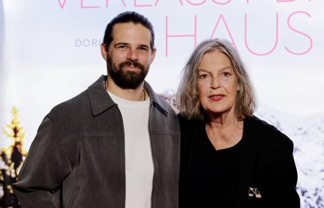 Josef Ellers, Angela Winkler, Germany, Berlin, Special Screening in Berlin of *Mrs. Winkler Leaves the House*