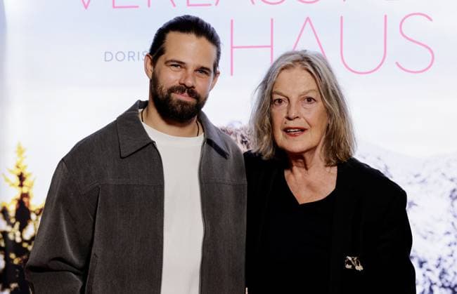 Josef Ellers, Angela Winkler, Germany, Berlin, Special Screening in Berlin of *Mrs. Winkler Leaves the House*