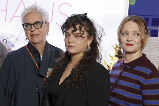 Director and screenwriter Doris Dörrie, Via Jikeli, Laura Tonke, Germany, Berlin, Special Screening in Berlin of *Mrs. Winkler Leaves the House*
