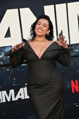 Cast member Adriana Paz attends the premiere of Netflix s political and psychological thriller Animals at the Westwood Village Theater in Los Angeles on Thursday, October 1, 2026. Storyline: Desperate to pay their son s ransom, a mayoral candidate and his wife resort to extreme measures, revealing dark secrets they never intended to bring to light. LAP2026100109 JIMxRUYMEN