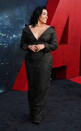 Cast member Adriana Paz attends the premiere of Netflix s political and psychological thriller Animals at the Westwood Village Theater in Los Angeles on Thursday, October 1, 2026. Storyline: Desperate to pay their son s ransom, a mayoral candidate and his wife resort to extreme measures, revealing dark secrets they never intended to bring to light. LAP2026100104 JIMxRUYMEN