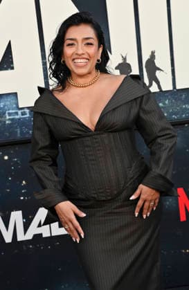 Cast member Adriana Paz attends the premiere of Netflix s political and psychological thriller Animals at the Westwood Village Theater in Los Angeles on Thursday, October 1, 2026. Storyline: Desperate to pay their son s ransom, a mayoral candidate and his wife resort to extreme measures, revealing dark secrets they never intended to bring to light. LAP2026100107 JIMxRUYMEN