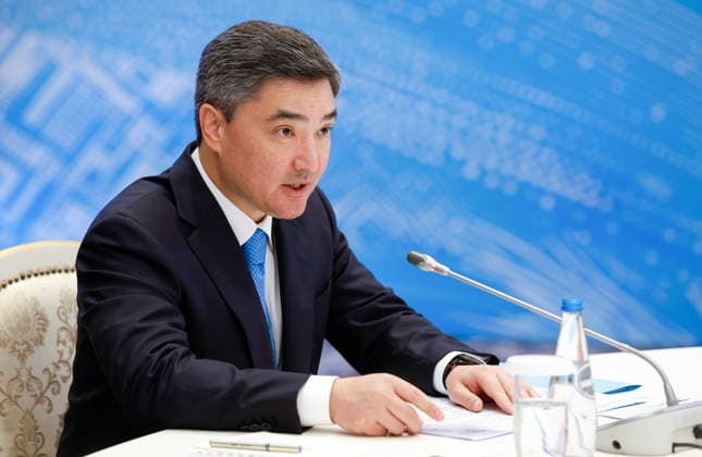 BELARUS, MINSK - OCTOBER 2, 2026: Olzhas Bektenov, Kazakhstan s Prime Minister, attends a restricted meeting of the Eurasian Intergovernmental Council Minsk Belarus  - ZUMAt113 20261002_zaa_t113_039 Copyright: xDmitryxAstakhovx