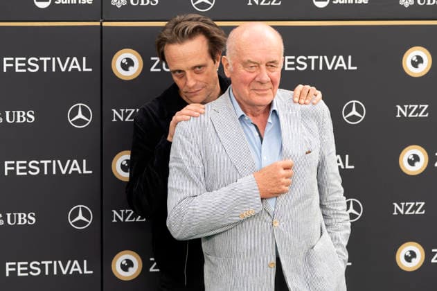 August Diehl and Hanns Zischler at the premiere of the film *Vaterland* at the 22nd Zurich Film Festival at Arthouse Le Paris in Zurich, October 1, 2026 Foto:xA.xRaemyx xFuturexImagex vaterland_6013