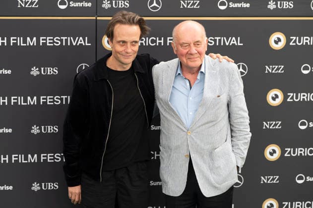 August Diehl and Hanns Zischler at the premiere of the film *Vaterland* at the 22nd Zurich Film Festival at Arthouse Le Paris in Zurich, October 1, 2026 Foto:xA.xRaemyx xFuturexImagex vaterland_6015
