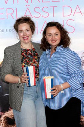 Julia Jendroßek and Monika Oschek at the special screening of the film *Frau Winkler verlässt das Haus* at Cinema Paris, Berlin, October 1, 2026 Foto:xS.xGabschx xFuturexImagex winkler_6012