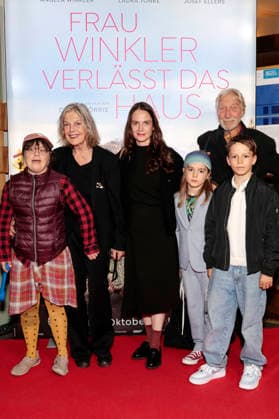 Nele Winkler, Angela Winkler, and Wiegand Wittig with guests at the special screening of the film *Frau Winkler Verlässt das Haus* at Cinema Paris, Berlin, October 1, 2026 Foto:xS.xGabschx xFuturexImagex winkler_6021