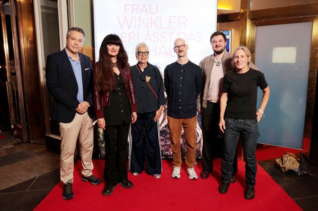 Daniel Mann, Doris Dörrie, Markus Mayr, and Leah Striker with guests at the special screening of the film *Frau Winkler Verlässt das Haus* at Cinema Paris, Berlin, October 1, 2026 Foto:xS.xGabschx xFuturexImagex winkler_6044