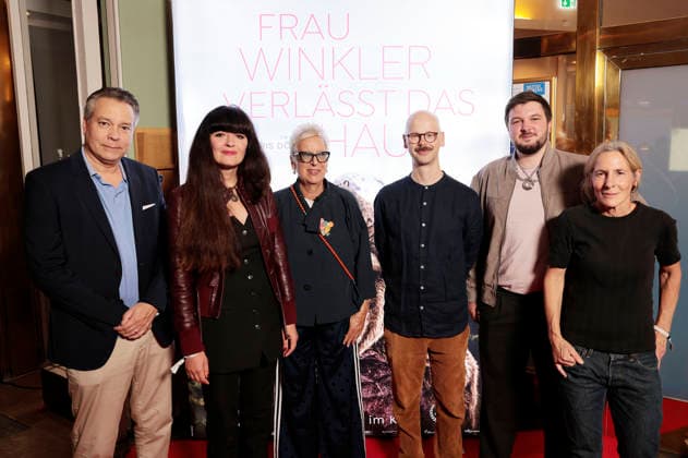 Daniel Mann, Doris Dörrie, Markus Mayr, and Leah Striker with guests at the special screening of the film *Frau Winkler Verlässt das Haus* at Cinema Paris, Berlin, October 1, 2026 Foto:xS.xGabschx xFuturexImagex winkler_6045