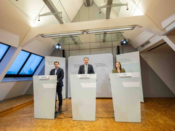 October 2, 2026: Press Conference at the Federal Ministry of Agriculture, Forestry, Climate, and Environmental Protection (BMLUK) with Michael Bernhard (NEOS), Member of the National Council; Norbert Totschnig (ÖVP), Federal Minister o