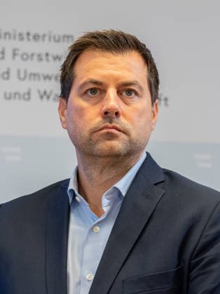 October 2, 2026 Press Conference: Michael Bernhard, NEOS Member of the National Council, at the October 2, 2026, press conference held at the Federal Ministry of Agriculture and Forestry to present the Water Withdrawal Registry, Climate and Environmental Protection, Regions, and Water Management in Vienna, Vienna, Austria