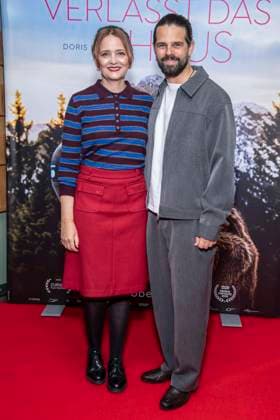 ABB FRAUWINKLER Laura Tonke and Josef Ellers on the red carpet at the special screening of the feature film *Frau Winkler verlässt das Haus* at the Cinema Paris in Berlin on October 1, 2026, Berlin, Germany