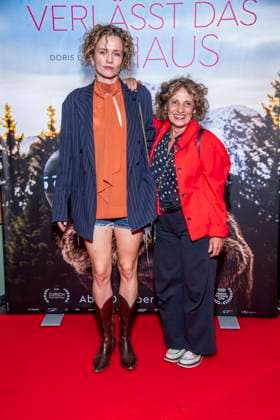 ABB FRAUWINKLER s Adina Vetter and Adriana Altaras on the red carpet at the special screening of the feature film *Frau Winkler Verlässt das Haus* at the Cinema Paris in Berlin on October 1, 2026, Berlin, Germany