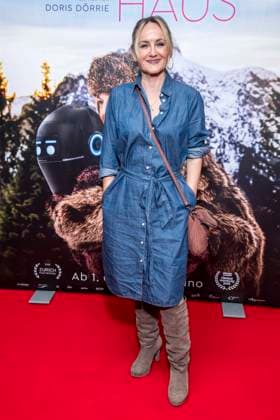 ABB FRAUWINKLER Katharine Mehrling on the red carpet at the special screening of the feature film *Frau Winkler Verlässt das Haus* at the Cinema Paris in Berlin on October 1, 2026, Berlin, Germany