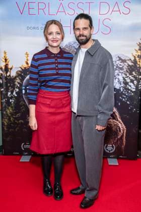 ABB FRAUWINKLER Laura Tonke and Josef Ellers on the red carpet at the special screening of the feature film *Frau Winkler Verlässt das Haus* at Cinema Paris in Berlin on October 1, 2026, Berlin, Germany