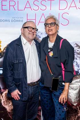 ABB FRAUWINKLER Gustav Peter Woehler and Doris Doerrie on the red carpet at the special screening of the feature film *Frau Winkler Leaves the House* at the Cinema Paris in Berlin on October 1, 2026, Berlin, Germany