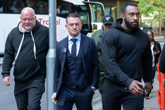 Tommy Robinson arrives at Southwark Crown Court LONDON, UNITED KINGDOM - OCTOBER 2: Tommy Robinson, real name Stephen Yaxley-Lennon, arrives at Southwark Crown Court in London, United Kingdom on October 2, 2026. Robinson is due to appear in court for an application hearing ahead of his trial on two charges of harassment causing fear of violence against two MailOnline journalists. He has pleaded not guilty. Thomas Krych Anadolu London United Kingdom. Editorial use only. Please get in touch for any other usage.  Copyright: x2026xAnadoluxThomasxKrychx