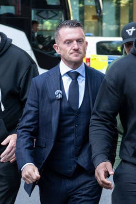 Tommy Robinson arrives at Southwark Crown Court LONDON, UNITED KINGDOM - OCTOBER 2: Tommy Robinson, real name Stephen Yaxley-Lennon, arrives at Southwark Crown Court in London, United Kingdom on October 2, 2026. Robinson is due to appear in court for an application hearing ahead of his trial on two charges of harassment causing fear of violence against two MailOnline journalists. He has pleaded not guilty. Thomas Krych Anadolu London United Kingdom. Editorial use only. Please get in touch for any other usage. Copyright: x2026xAnadoluxThomasxKrychx