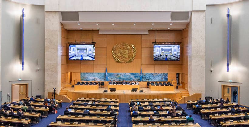 October 2, 2026, Geneva, Geneva, Switzerland: Geneva Switzerland, 10 02 2026: Atmospheric shot of the Assembly Hall during the Geneva Environment Network Meetings (Human Rights) and which which concerns the 63rd session of the Human Rights Council and which was held at United Nations of Geneva in Geneva. Geneva Switzerland - ZUMAd206 20261002_zip_d206_015 Copyright: xEricxDubostx