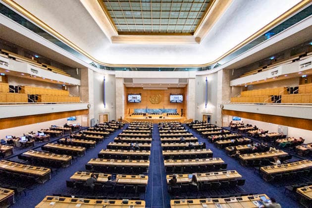October 2, 2026, Geneva, Geneva, Switzerland: Geneva Switzerland, 10 02 2026: Atmospheric shot of the Assembly Hall during the Geneva Environment Network Meetings (Human Rights) and which which concerns the 63rd session of the Human Rights Council and which was held at United Nations of Geneva in Geneva. Geneva Switzerland - ZUMAd206 20261002_zip_d206_018 Copyright: xEricxDubostx
