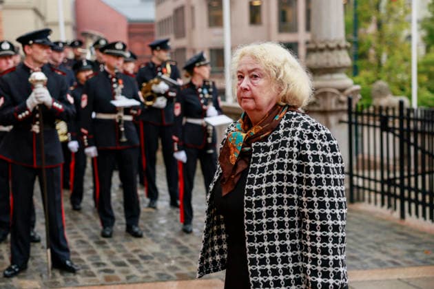 Ceremonial Opening of the Storting, Oslo, October 2, 2026. Supreme Court Justice Toril Marie Oye on her way to the ceremonial opening of the 171st Storting. Photo: Jonas Been Henriksen, NTB, Oslo, Norway. MPpuS4GPcH4. EDITORIAL USE ONLY. Ref: POLMPpuS4GPcH4 jpg  Copyright: xJonasxBeenxHenriksenx xNTBx