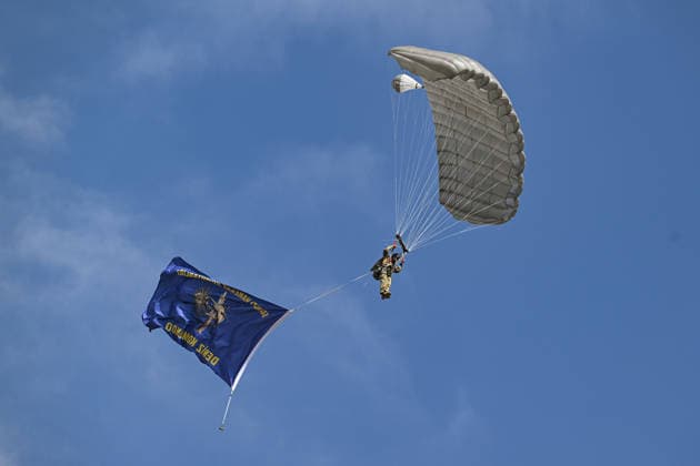 TEKNOFEST Southeast in Turkiye s Sanliurfa SANLIURFA, TURKIYE - OCTOBER 2: The Turkish Gendarmerie conducts a paramotor demonstration flight during the TEKNOFEST Southeast, world s largest aviation, space, and technology festival continues at the Sanliurfa GAP Airport for its 15th edition in Sanliurfa, Turkiye on October 2, 2026. Harun Ozalp Anadolu Sanliurfa Turkey. Editorial use only. Please get in touch for any other usage.  Copyright: x2026xAnadoluxHarunxOzalpx