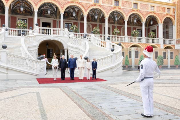 October 2, 2026, Principato Di Monaco: A handout picture, provided by Quirinale Press Office, shows Italian President of the Republic Sergio Mattarella and his daughter Laura at the Prince s Palace, with Prince Albert II of Monaco and Princess Charlene, Monaco, 2 October 2026. ANSA Ammendola +++ ANSA PROVIDES ACCESS TO THIS HANDOUT PHOTO TO BE USED SOLELY TO ILLUSTRATE NEWS REPORTING OR COMMENTARY ON THE FACTS OR EVENTS DEPICTED IN THIS IMAGE - NO ARCHIVING - NO LICENSING - NPK Principato Di Monaco  - ZUMAa110 20261002_zaf_a110_003 Copyright: xQuirinalexPressxOffice Francescox