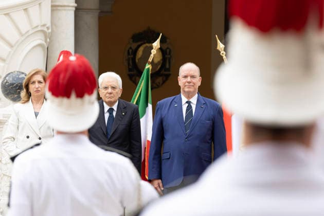 October 2, 2026, Principato Di Monaco: A handout picture, provided by Quirinale Press Office, shows Italian President of the Republic Sergio Mattarella with Prince Albert II of Monaco at the Prince s Palace, Monaco, 2 October 2026. ANSA Ammendola +++ ANSA PROVIDES ACCESS TO THIS HANDOUT PHOTO TO BE USED SOLELY TO ILLUSTRATE NEWS REPORTING OR COMMENTARY ON THE FACTS OR EVENTS DEPICTED IN THIS IMAGE - NO ARCHIVING - NO LICENSING - NPK Principato Di Monaco  - ZUMAa110 20261002_zaf_a110_006 Copyright: xQuirinalexPressxOffice Francescox