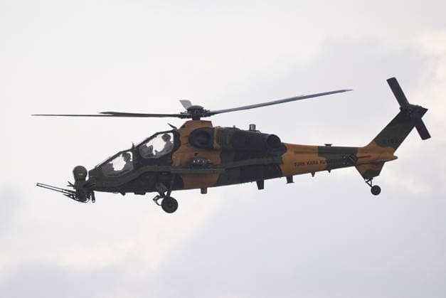 TEKNOFEST Southeast in Turkiye s Sanliurfa SANLIURFA, TURKIYE - OCTOBER 02: Gendarmerie Atak Helicopters perform demonstration flight at the TEKNOFEST Southeast, world s largest aviation, space, and technology festival continues at the Sanliurfa GAP Airport for its 15th edition in Sanliurfa, Turkiye on October 02, 2026. Bunyamin Celik Anadolu Sanliurfa Turkey. Editorial use only. Please get in touch for any other usage.  Copyright: x2026xAnadoluxBunyaminxCelikx