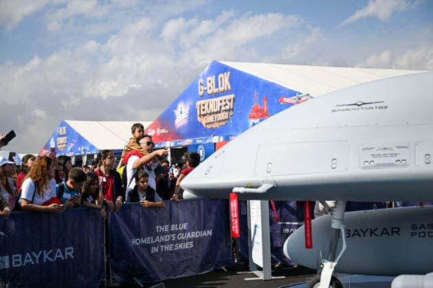 TEKNOFEST Southeast in Turkiye s Sanliurfa SANLIURFA, TURKIYE - OCTOBER 02: TEKNOFEST Southeast, world s largest aviation, space, and technology festival welcomes its visitors on the third day at the Sanliurfa GAP Airport for its 15th edition in Sanliurfa, Turkiye on October 02, 2026. Ozkan Bilgin Anadolu Sanliurfa Turkey. Editorial use only. Please get in touch for any other usage.  Copyright: x2026xAnadoluxOzkanxBilginx