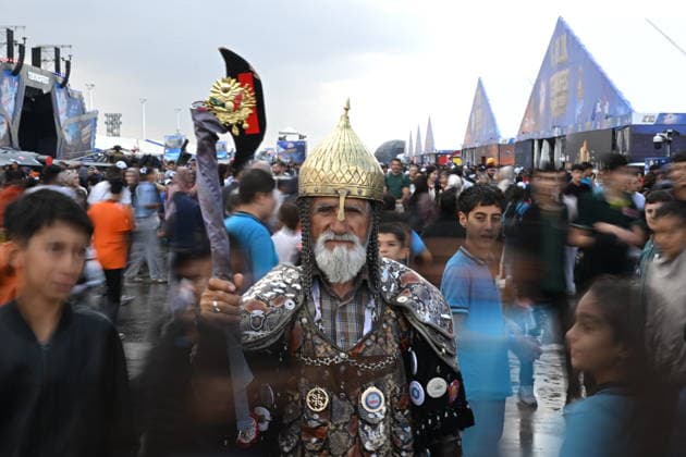 TEKNOFEST Southeast in Turkiye s Sanliurfa SANLIURFA, TURKIYE - OCTOBER 02: TEKNOFEST Southeast, world s largest aviation, space, and technology festival welcomes its visitors on the third day at the Sanliurfa GAP Airport for its 15th edition in Sanliurfa, Turkiye on October 02, 2026. Harun Ozalp Anadolu Sanliurfa Turkey. Editorial use only. Please get in touch for any other usage.  Copyright: x2026xAnadoluxHarunxOzalpx