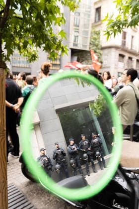 October 2, 2026, Madrid, Madrid, SPAIN: Thousands of people from Madrid gather in front of the Congress of Deputies while the decrees on the protection of the right to housing and against real estate speculation are debated. The right-wing parties (PP, VOX, JUNTS) promise to overthrow the initiatives that were negotiated with the Tenants Union that maintains a camp of 1,200 stores in Puerta del Sol. Madrid SPAIN - ZUMAl221 20261002_zip_l221_025 Copyright: xIgnacioxLopezxIsasmendix