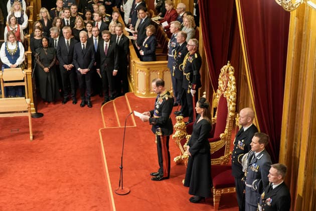 Ceremonial Opening of the Storting, Oslo, October 2, 2026 The ceremonial opening of the 171st Storting. The government is present at the opening, where King Haakon delivers the throne speech, in which he outlines the government’s policy plans for the coming year. Photo: Terje Bendiksby, POOL NTB, Oslo, Norway, YPnUlAdHPV4. EDITORIAL USE ONLY. Ref: POLYPnUlAdHPV4.jpg  Copyright: xTerjexBendiksbyx xPOOLx xNTBx